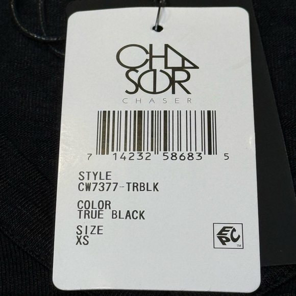 Chaser Open Side Black Tee Size XS - Picture 9 of 9